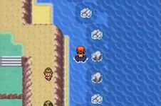 une photo d'Ã©cran de Pokemon Vert Feuille sur Nintendo Game Boy Advance